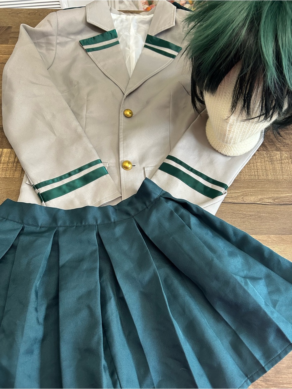 My Hero Academia Female Deku Cosplay Costume Set Bundle Size S